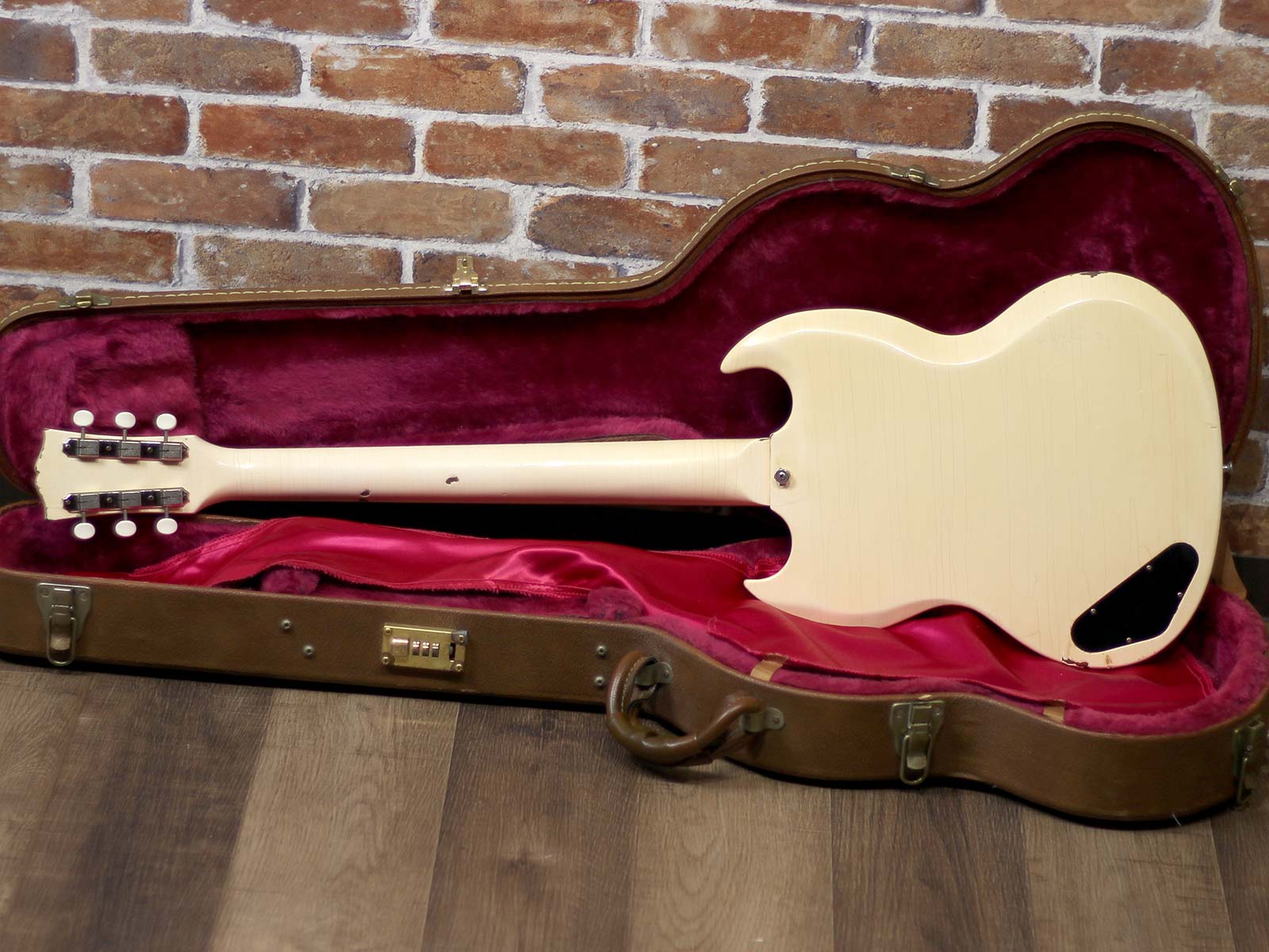 Gibson 1963 SG Junior Polaris White Tremotone Vibrola